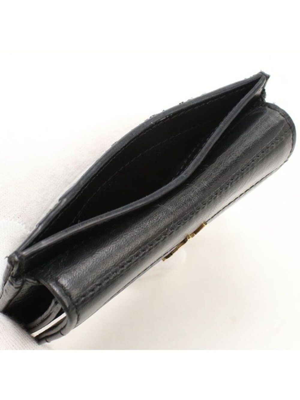 Saint Laurent Fragment Case Card Coin Calfskin - Picture 4 of 6